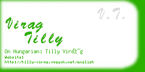 virag tilly business card